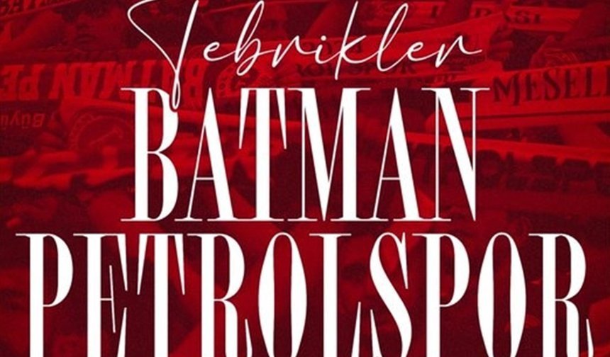 Erdoğan’dan Batman Petrolspor’a tebrik mesajı