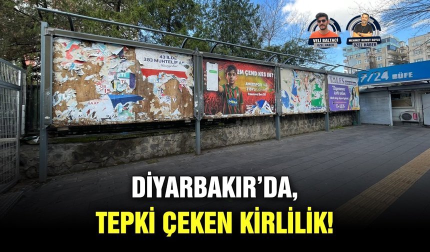 Diyarbakır’da, tepki çeken kirlilik!