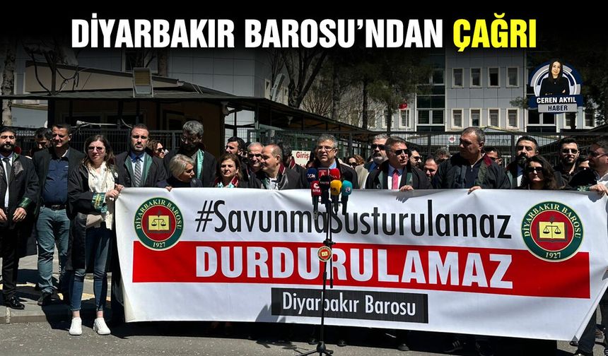 Diyarbakır Barosu’ndan çağrı