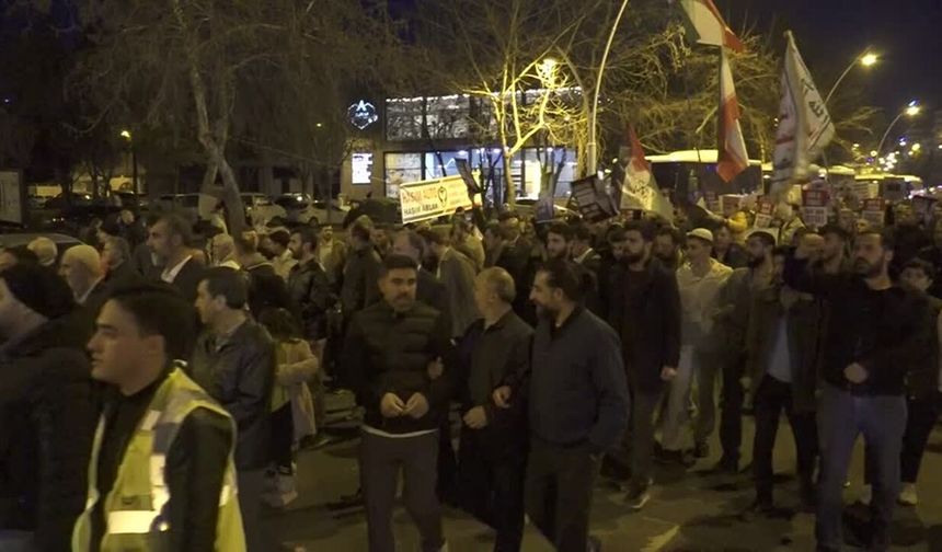 Diyarbakır’da İsrail protestosu