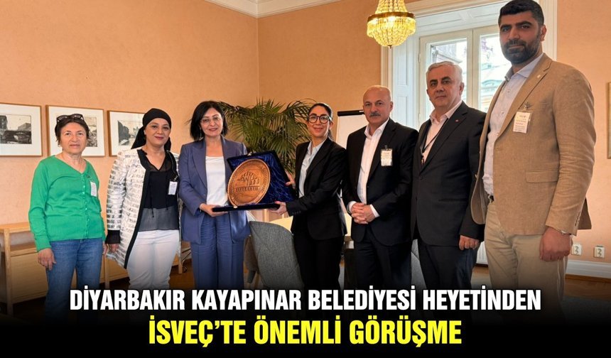 Diyarbakır Kayapınar Belediyesi heyetinden, İsveç’te önemli görüşme