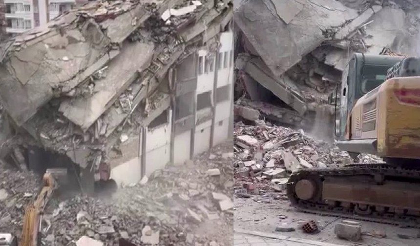 Diyarbakır'da ağır hasarlı binaların yıkımı sürüyor