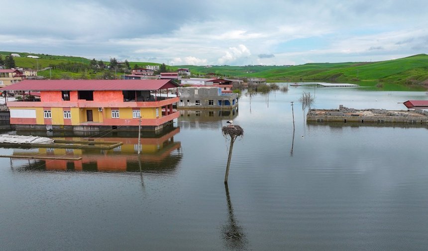Diyarbakır’da baraj gölü taştı, evleri su bastı