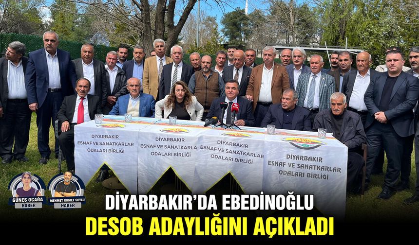 Diyarbakır’da Ebedinoğlu, DESOB adaylığını açıkladı