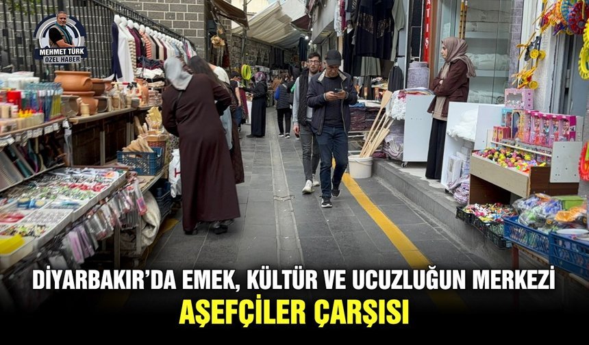 Diyarbakır’da emek, kültür ve ucuzluğun merkezi: Aşefçiler Çarşısı