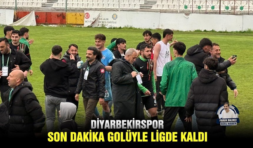 Diyarbekirspor son dakika golüyle ligde kaldı