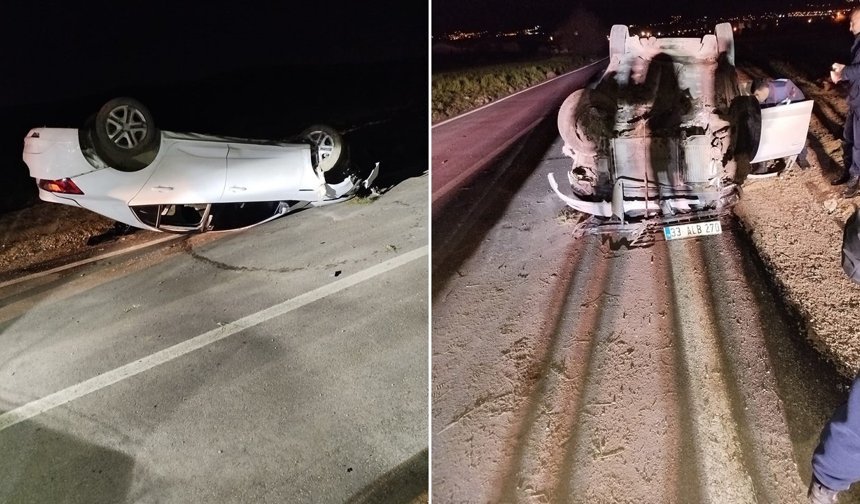 Elazığ’da otomobil takla attı: 6 yaralı