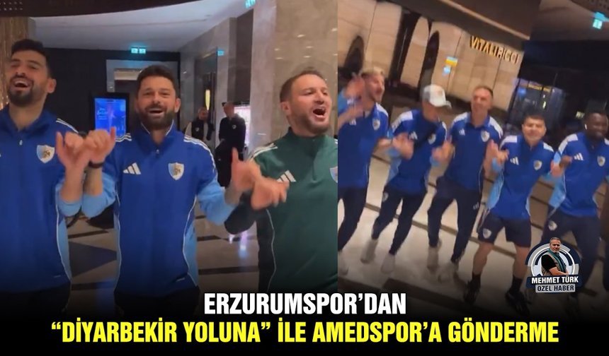 Erzurumspor’dan, “Diyarbekir Yoluna” ile Amedspor’a gönderme