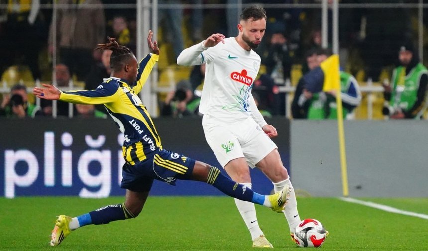 Fenerbahçe: 2 - Çaykur Rizespor: 2