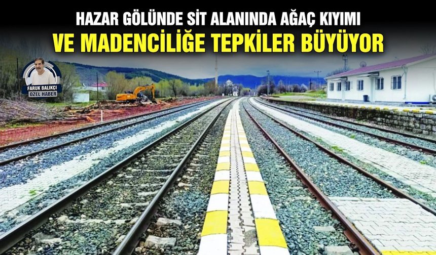 Hazar gölünde SİT alanında ağaç kıyımı ve madenciliğe tepkiler büyüyor