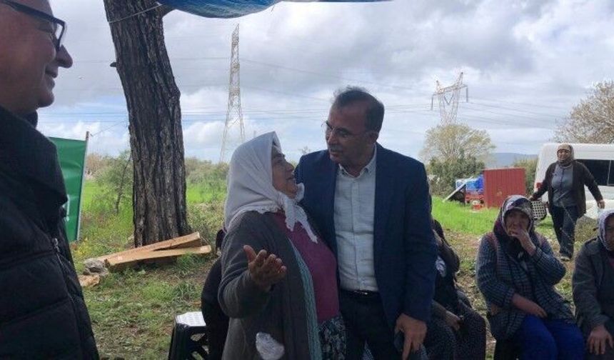 DEM Partili Akın Akbelen'de