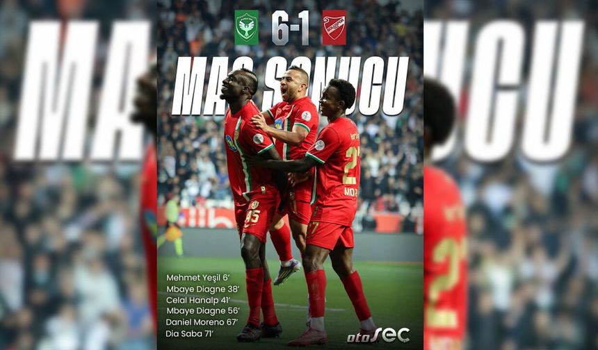 Amedspor dolu oldu yağdı: 6-1