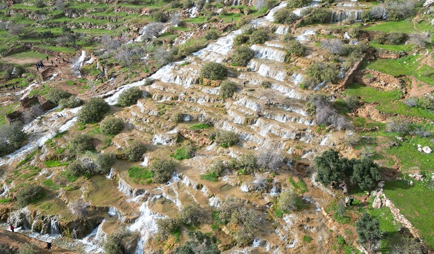 Mardin ‘travertenleri’ görsel şölen sundu