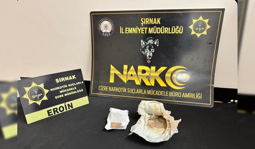Şırnak'ta çocuk bezine gizlenmiş 42,08 gram eroin ele geçirildi