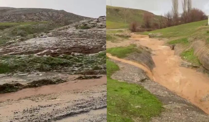Siirt'te dolu yağdı: Bahçeler zarar gördü