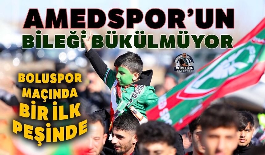 Amedspor’un bileği bükülmüyor: Boluspor maçında bir ilk peşinde