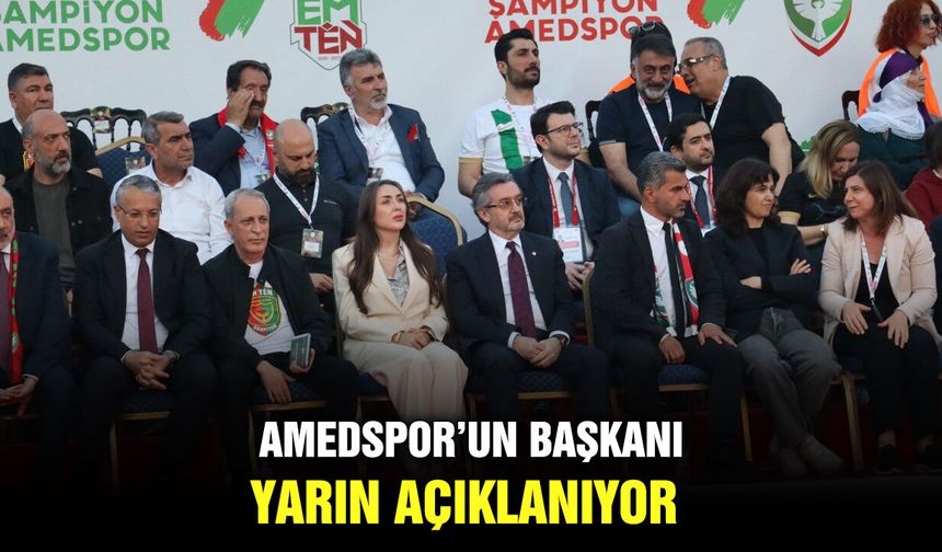 Amedspor’un başkanı yarın açıklanıyor