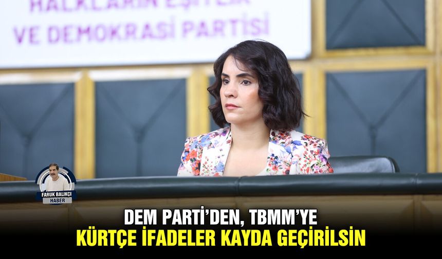DEM Parti’den, TBMM’ye: Kürtçe ifadeler kayda geçirilsin