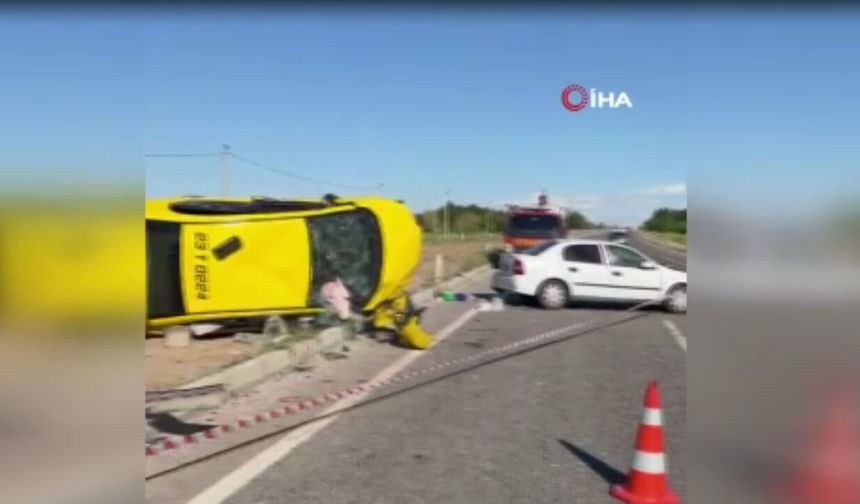 Diyarbakır'da iki otomobil çarpıştı: 6 yaralı