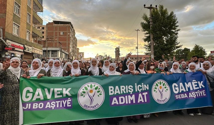 Diyarbakır’da yürüyüş, çok sayıda milletvekili katıldı
