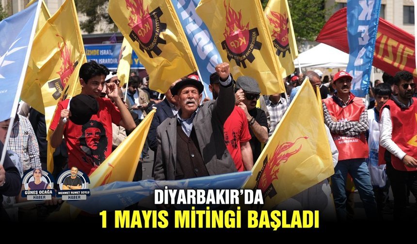 Diyarbakır’da 1 Mayıs Mitingi başladı