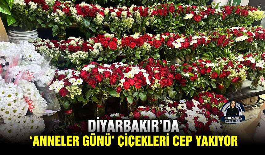 Diyarbakır’da, ‘Anneler Günü’ çiçekleri cep yakıyor