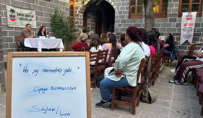 Diyarbakır’da “Her şey normalmiş gibi” söyleşisi