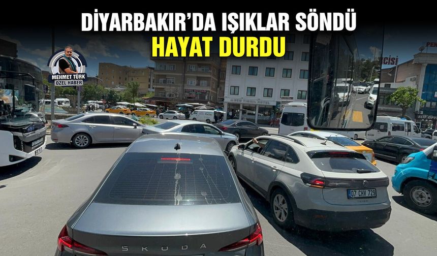 Diyarbakır’da ışıklar söndü, hayat durdu
