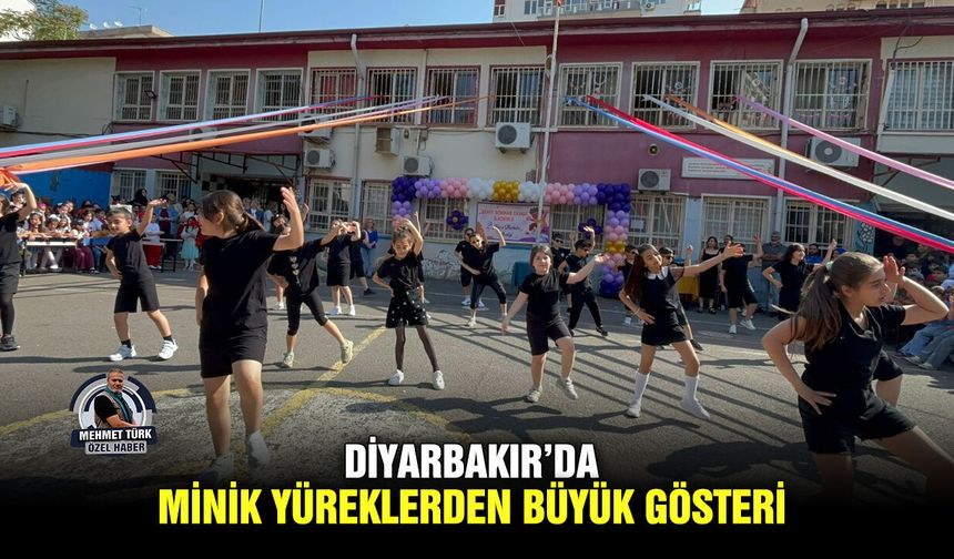 Diyarbakır’da minik yüreklerden büyük gösteri