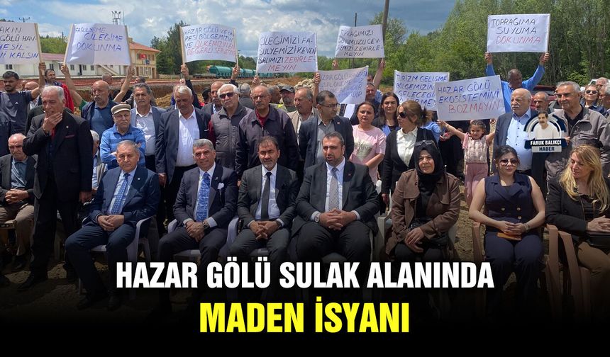 Hazar Gölü sulak alanında maden isyanı