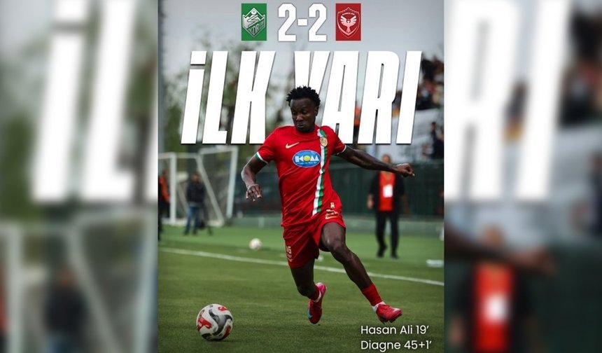 İlk yarı Iğdır-Amedspor: 2-2