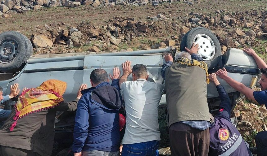 Diyarbakır Urfa yolunda kaza
