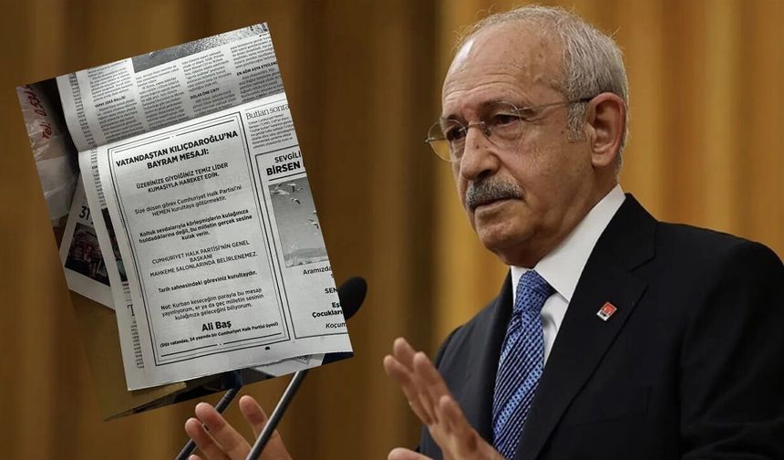 Vatandaştan Kılıçdaroğlu’na ilanlı çağrı: “Göreviniz kurultayı toplamak”