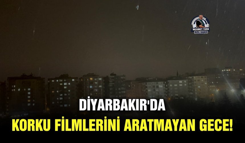 Diyarbakır'da korku filmlerini aratmayan gece!