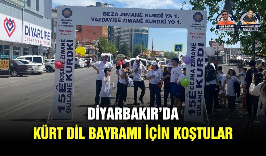 Diyarbakır’da Kürt Dil Bayramı için koştular