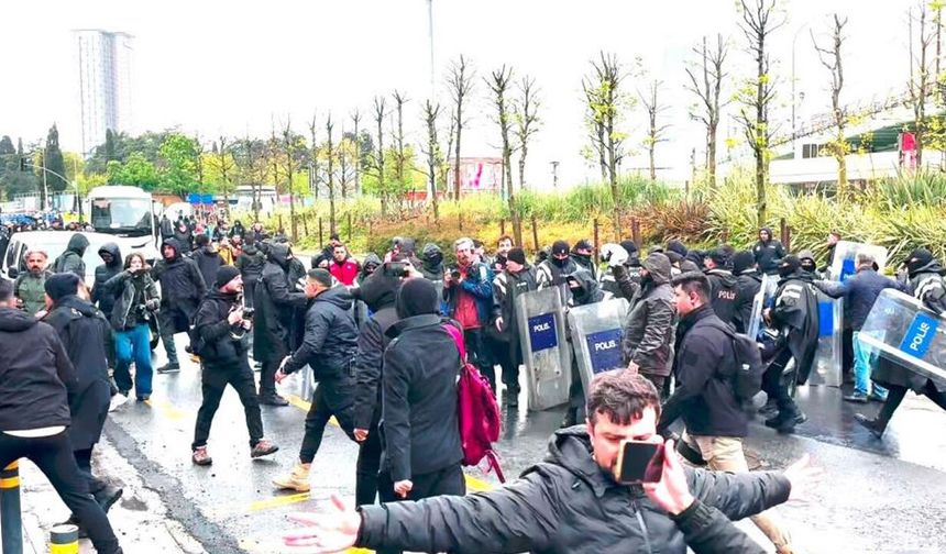 Mecidiyeköy’de 1 Mayıs yürüyüşüne polisten müdahale