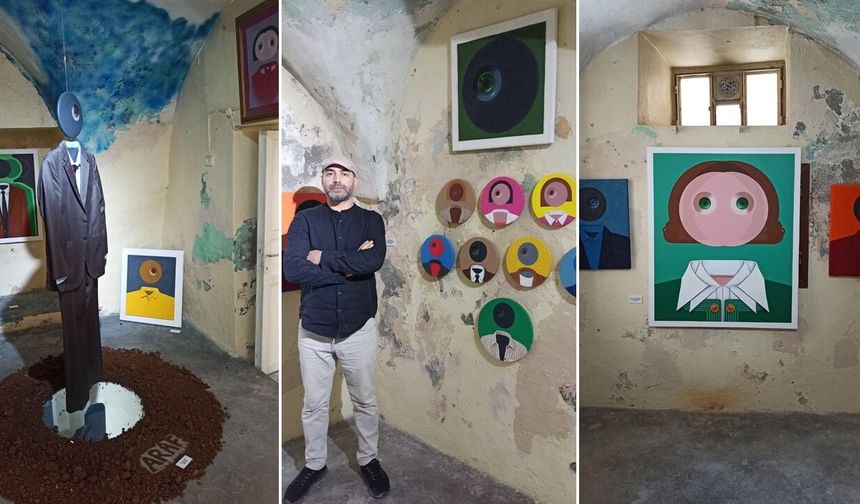 Metin Özgör'ün “Ne Yerde Ne Gökte” sergisi Mardin'de açıldı
