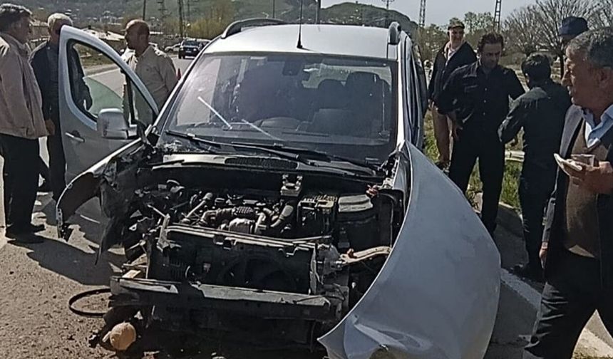 Van'da kamyonet kaza yaptı: 4 yaralı