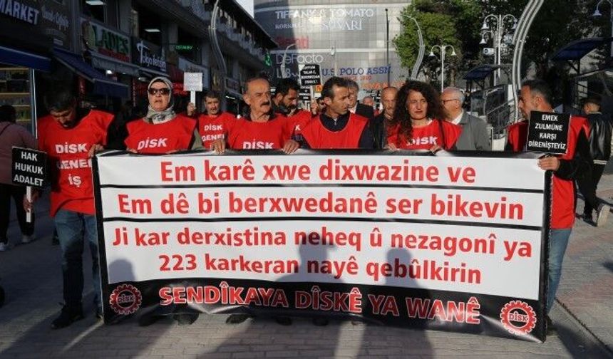 Van’daki işçilerin eylemi 296’ncı gününde