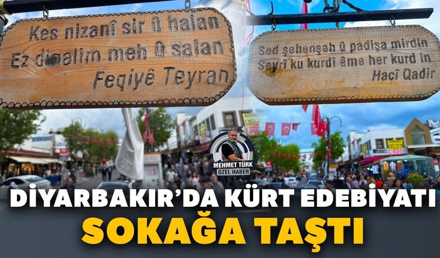 Diyarbakır’da Kürt edebiyatı sokağa taştı