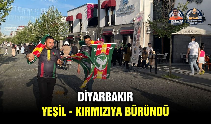 Diyarbakır Yeşil - Kırmızıya Büründü