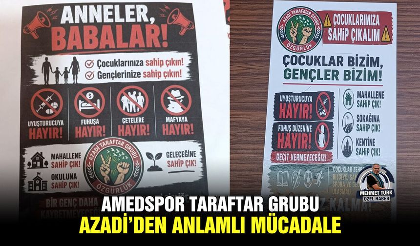 Amedspor taraftar grubu Azadi’den anlamlı mücadale