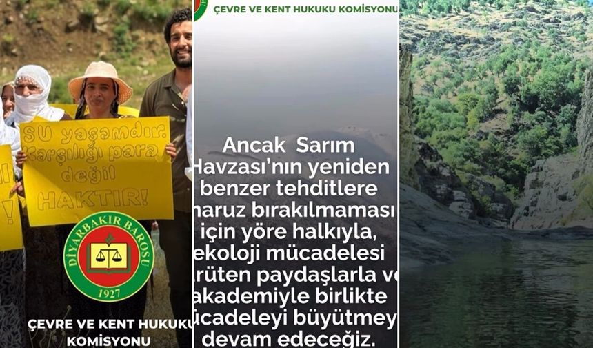 Diyarbakır Barosu Sarım Havzası ile ilgili müjdeyi paylaştı