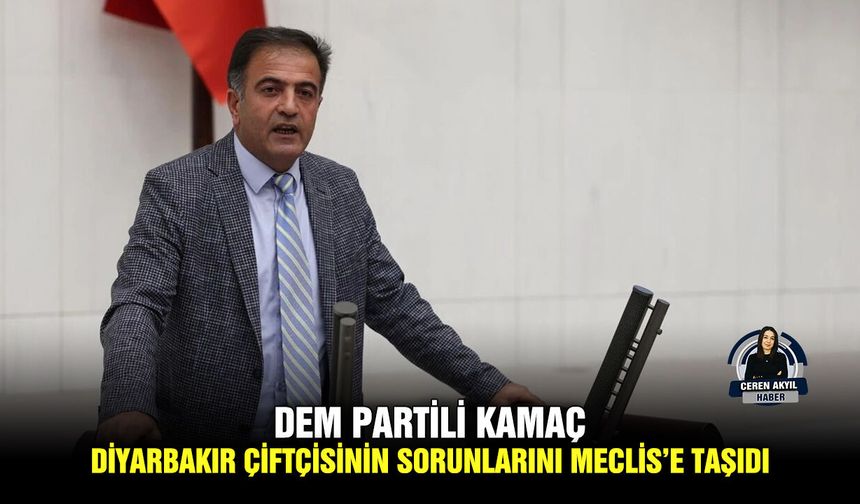 DEM Partili Kamaç Diyarbakır çiftçisinin sorunlarını Meclis’e taşıdı