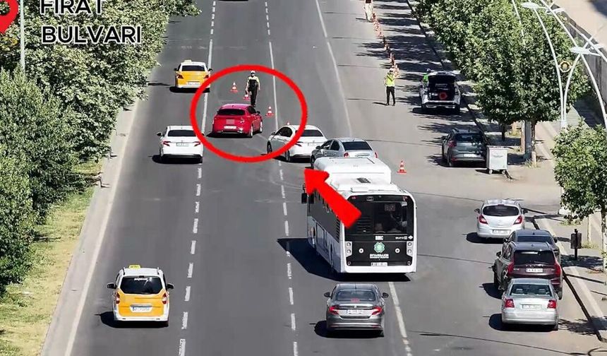 Diyarbakır'da araçlara denetim