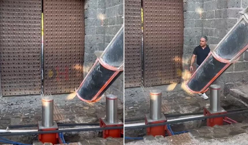 Diyarbakır İçkale’ye araç girişlerine dubalı önlem