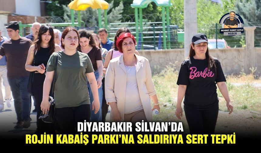 Diyarbakır Silvan’da, Rojin Kabaiş Parkı’na saldırıya sert tepki