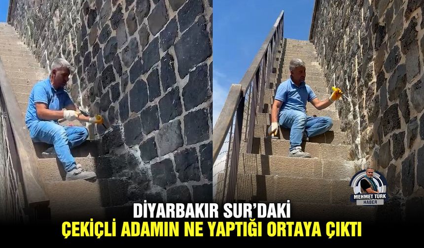 Diyarbakır Sur’daki çekiçli adamın ne yaptığı ortaya çıktı