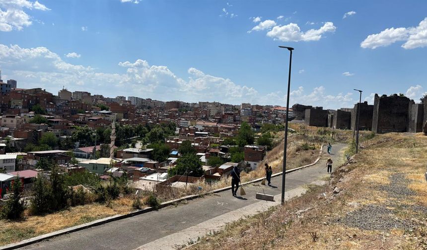 Diyarbakır Surlarında Yaza hazırlık mesaisi