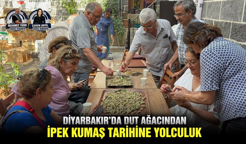 Diyarbakır’da dut ağacından ipek kumaş tarihine yolculuk
